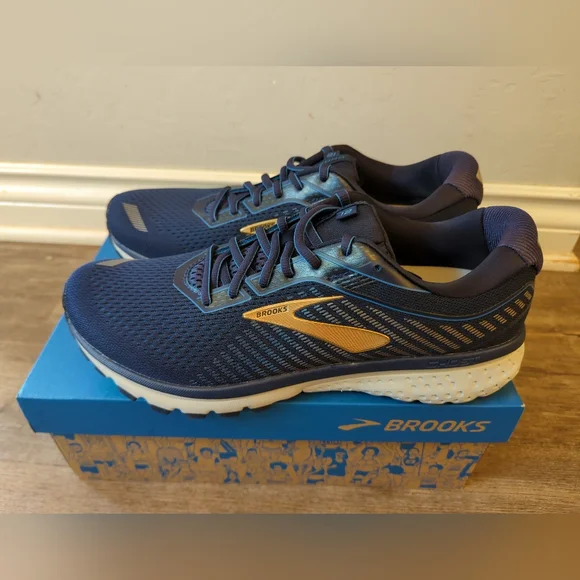 Brooks Ghost 11 Running Shoe Navy/Gold Size‎ 11 Medium - Picture 5 of 5